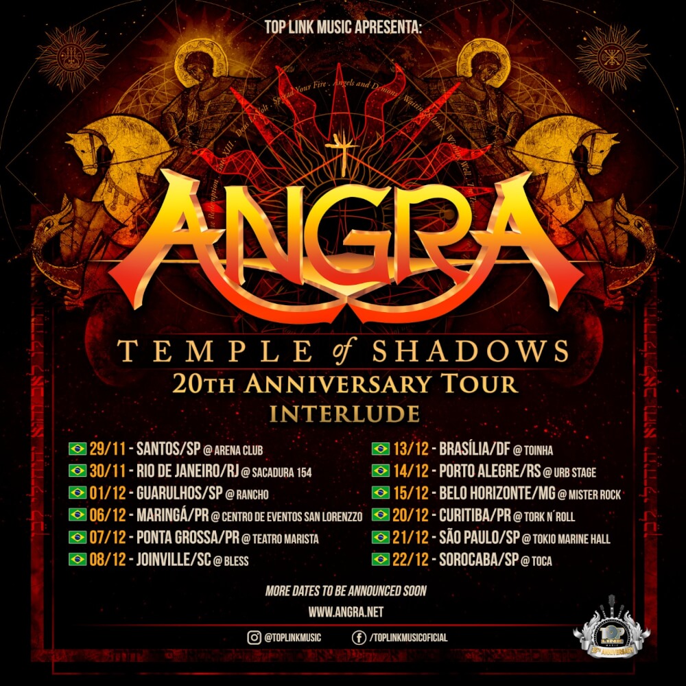 Angra confirma primeiras datas da turnê de 20 anos do clássico