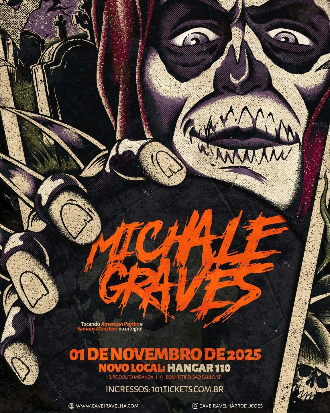 鬼レアG-FUNK⭐︎Mississippi Down South Playaz⭐︎ Michale Graves inicia turnê pelo Brasil tocando Misfits || ONSTAGE