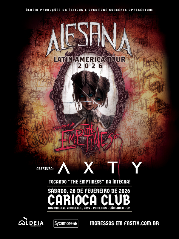 Alesana celebra 15 anos do The Emptiness em SP neste sábado