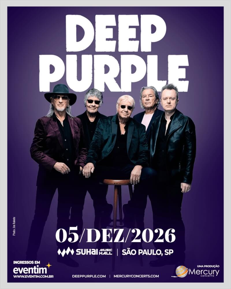 Deep Purple volta ao Brasil em dezembro para única apresentação em